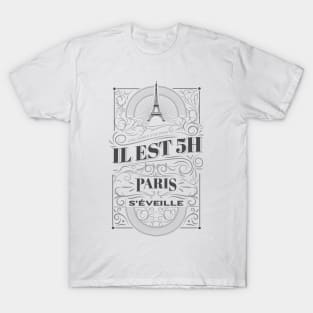 It's 5 o'clock in Paris wakes up - Dutronc T-Shirt